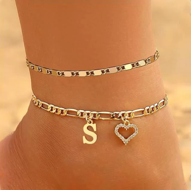 Custom Zircon Pendant Anklet