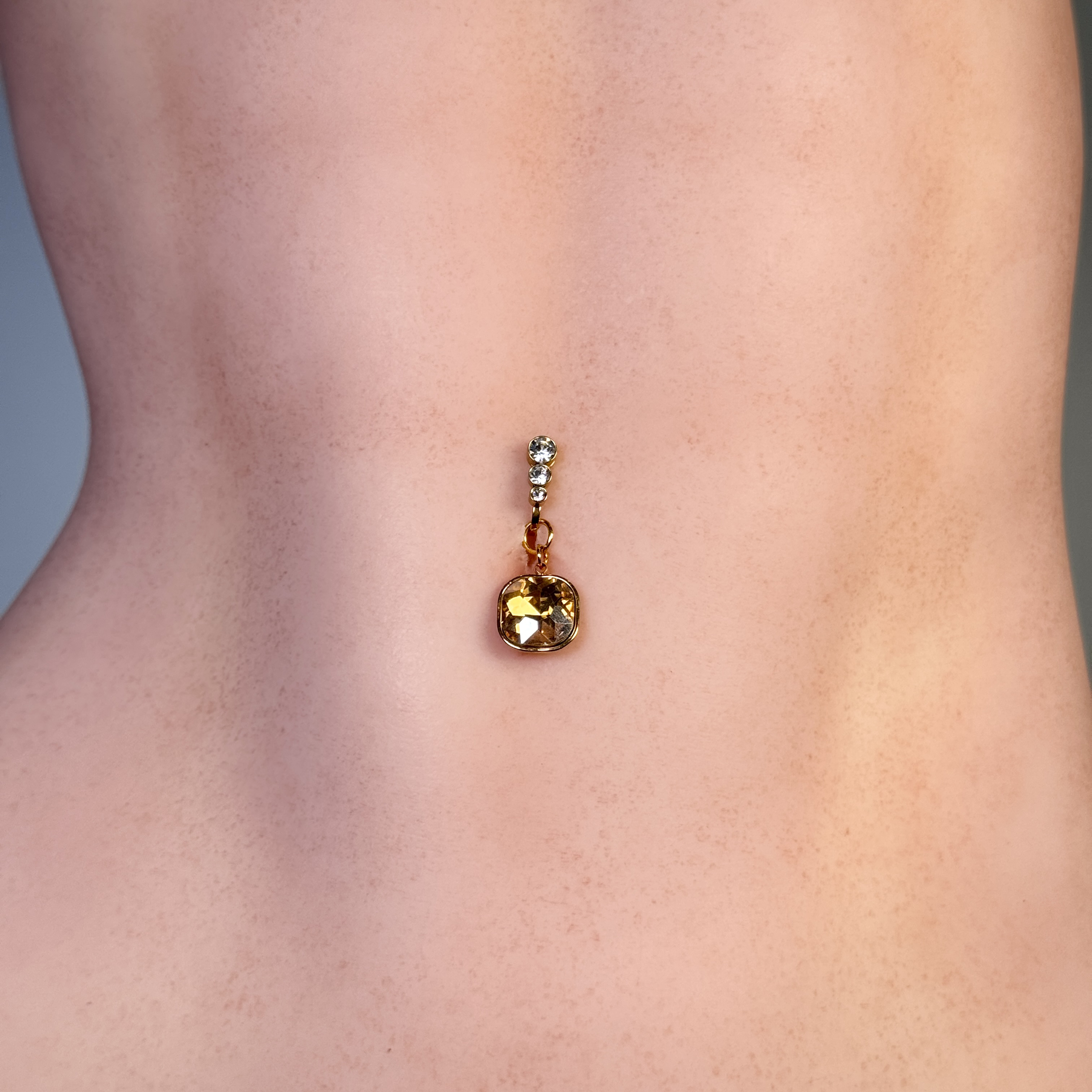 Aurelia Crystal Belly Clip