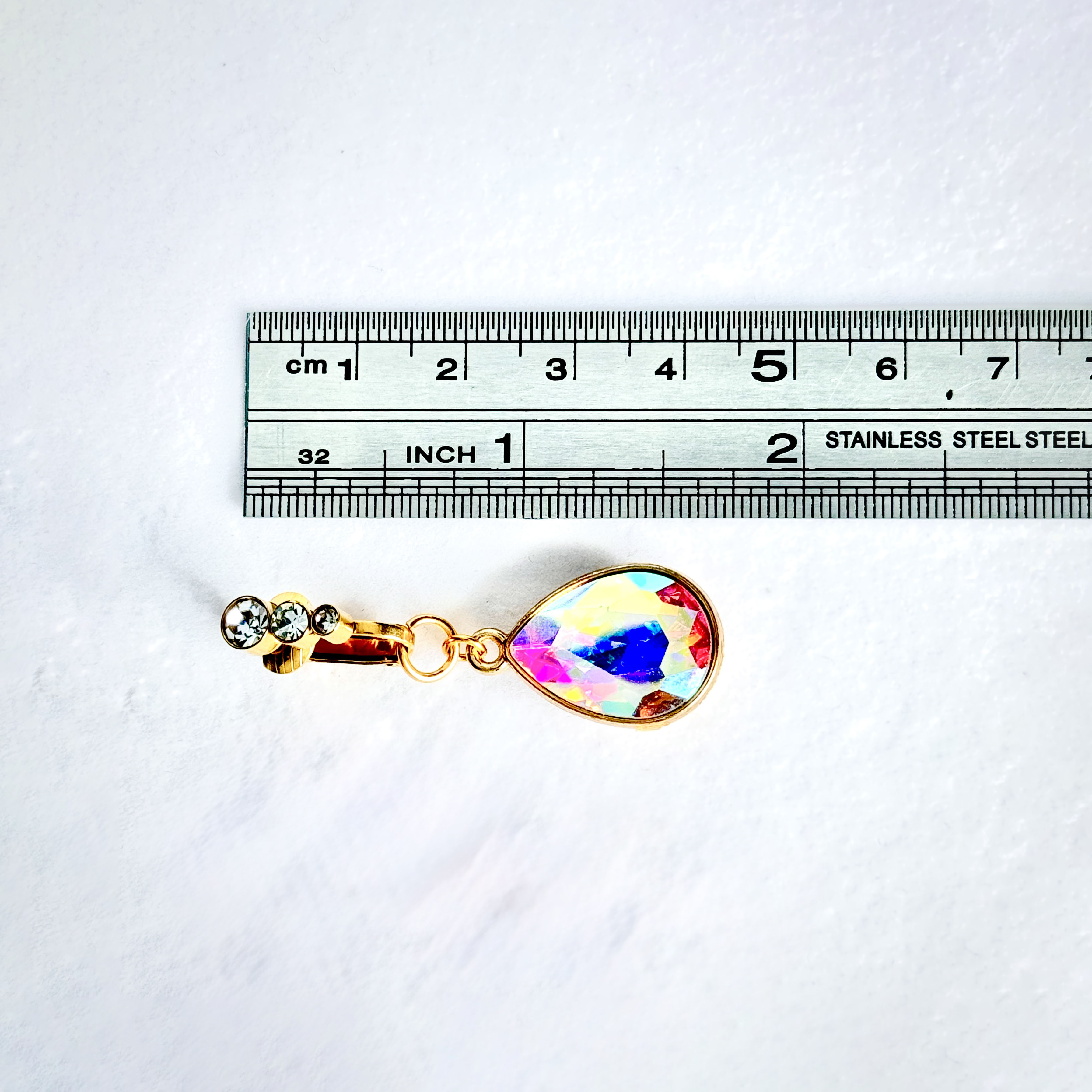 Aurora Crystal Drop Navel Clip™