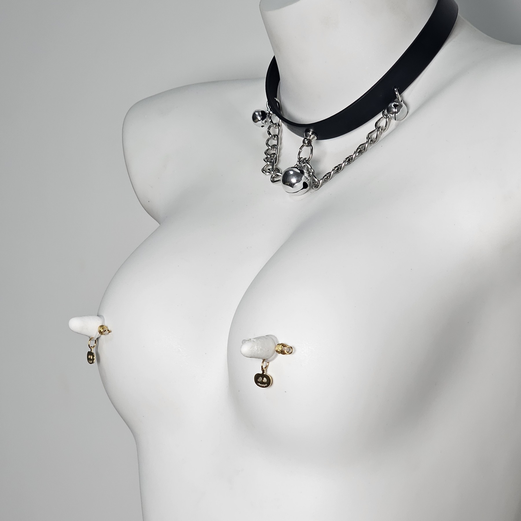 Halloween gold-plated ghost pendant