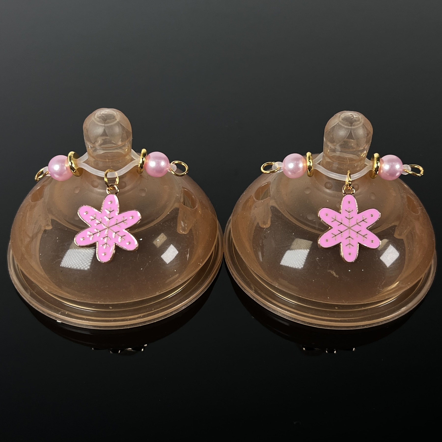Pink Petal Christmas Clamps