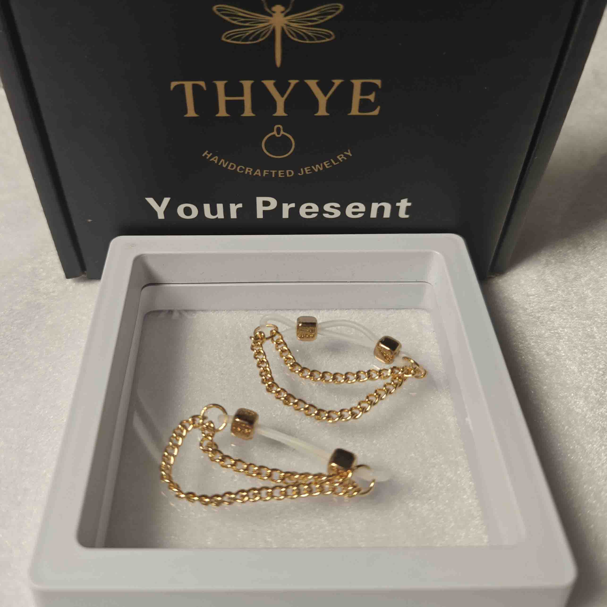 K gold chain nipple clamp