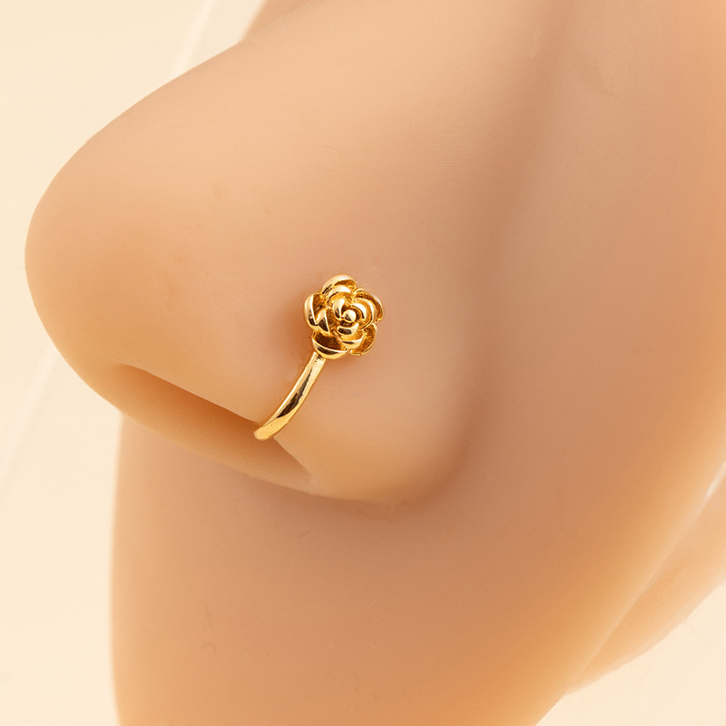 Shiny Nose Cuff Clip Non Piercing Nose Ring