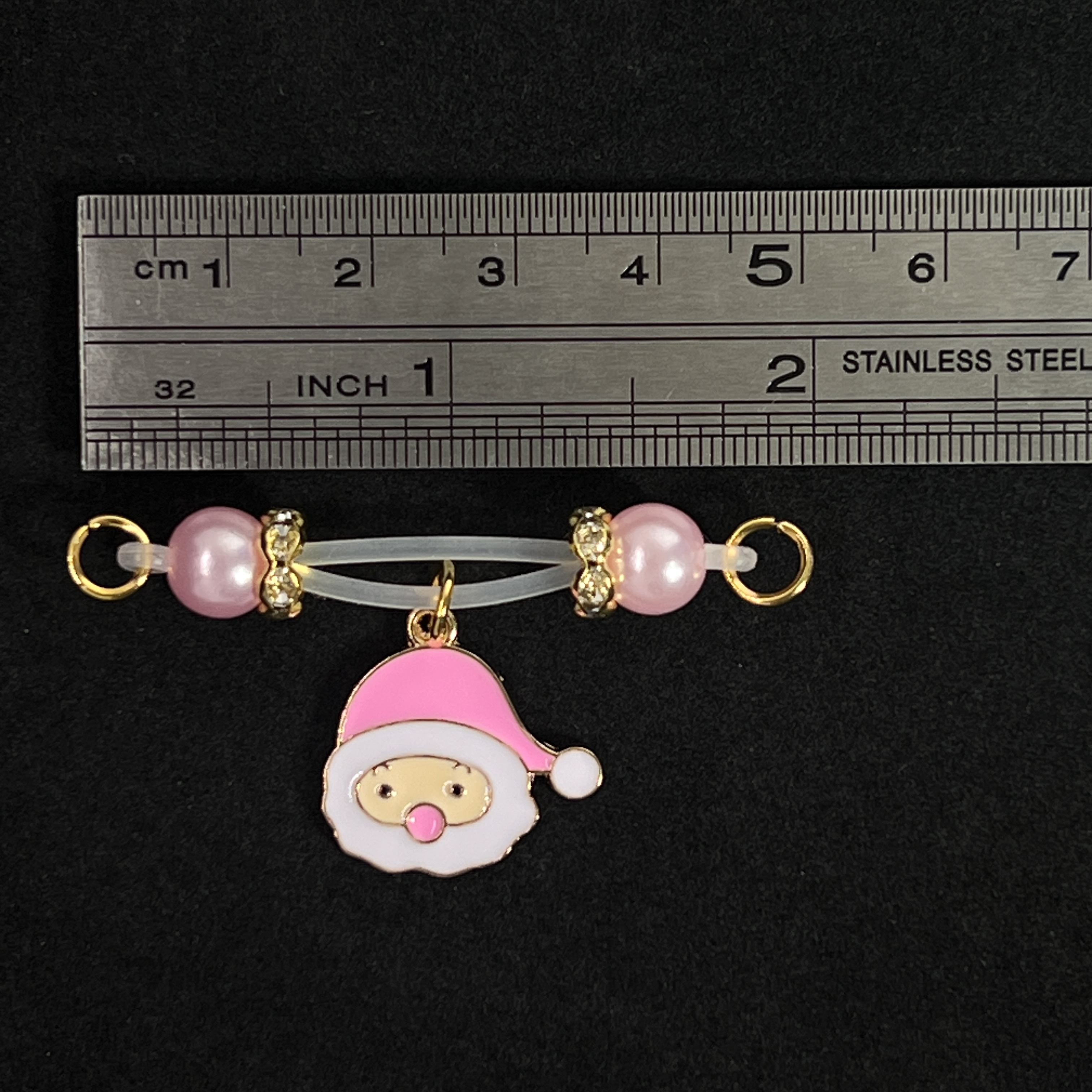 Pink Santa Tease Clips