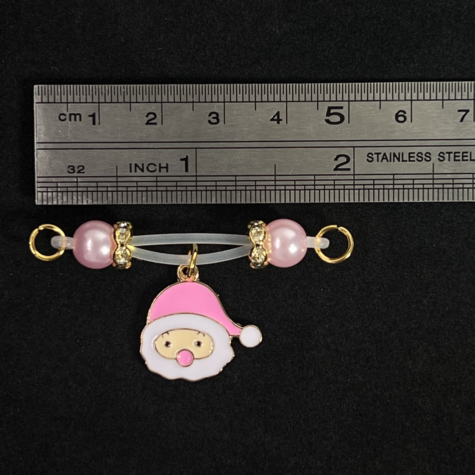 Pink Santa Tease Clips