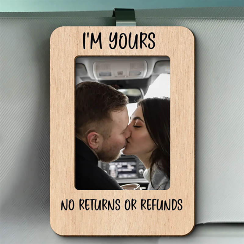 Personalized Couple Photo Car Visor Clip-Thyye