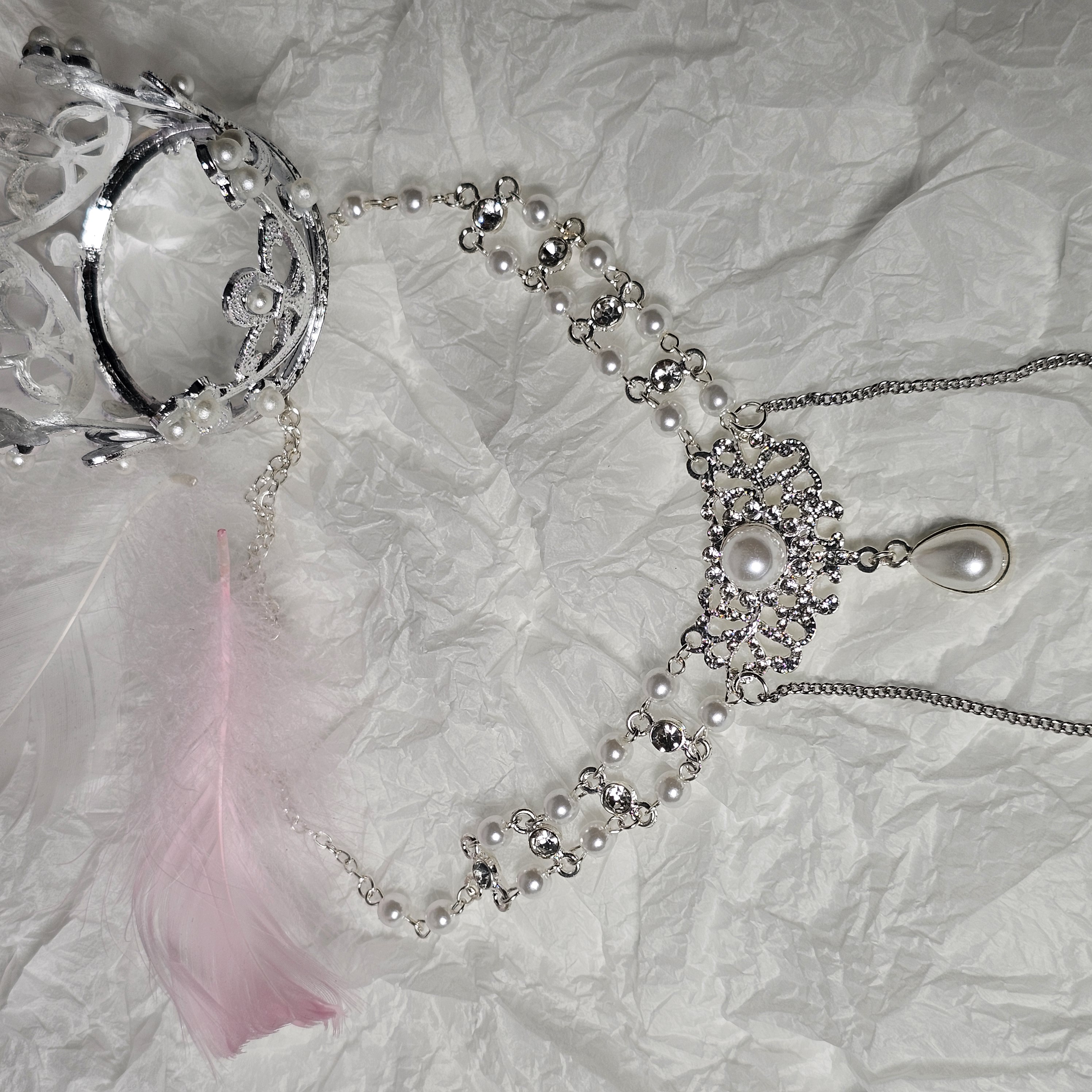 Pearl Nipple Clamp Necklace