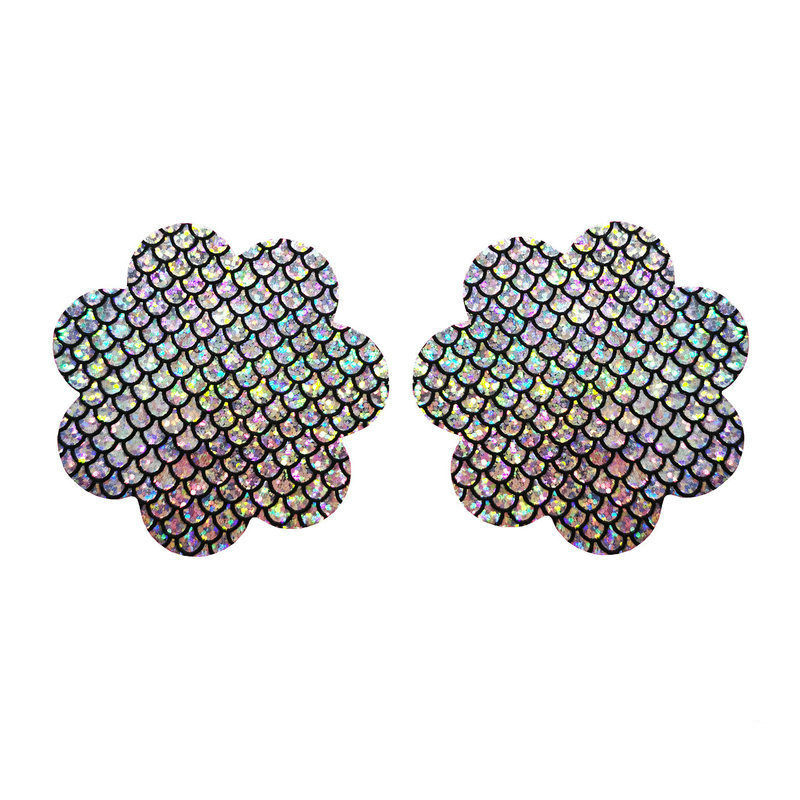 Iridescent Mermaid Scale Nipple Covers