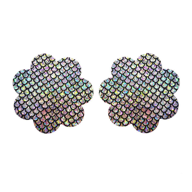 Iridescent Mermaid Scale Nipple Covers