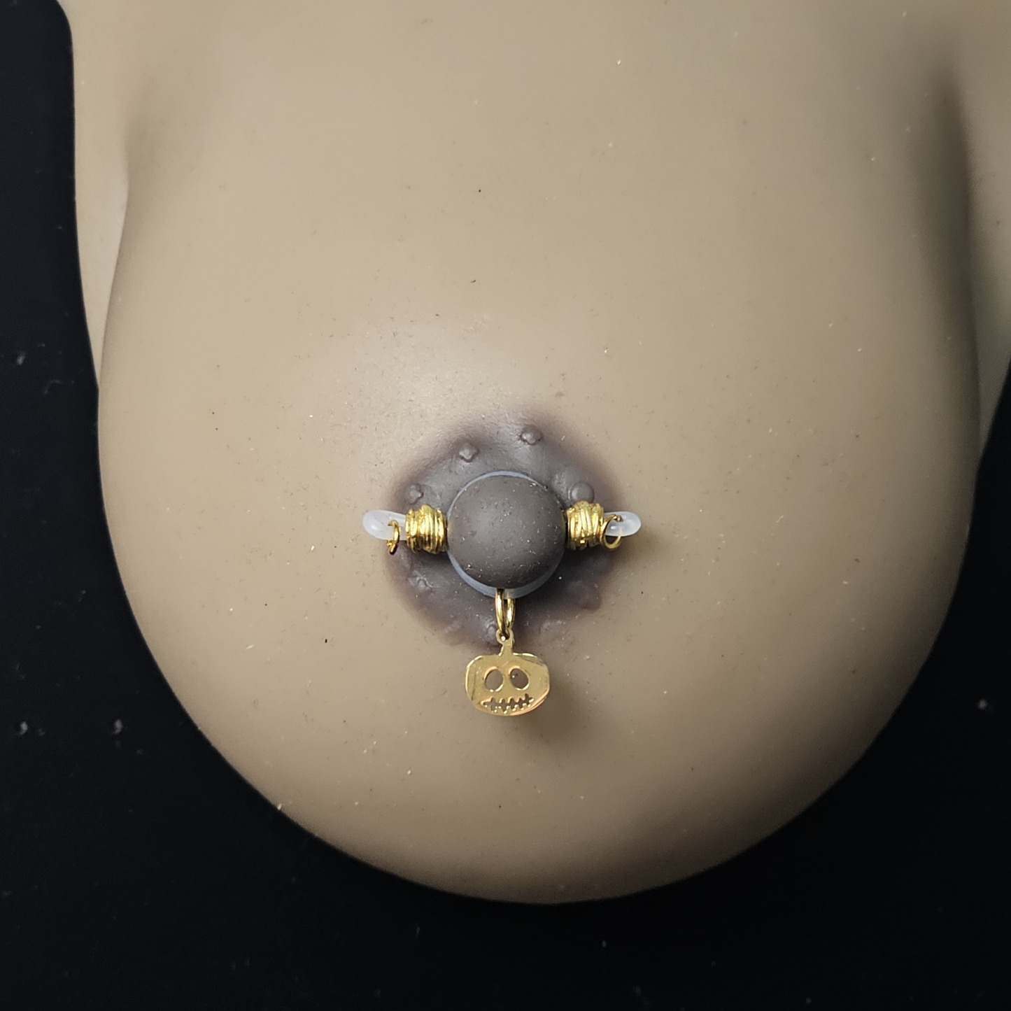 Halloween gold-plated ghost pendant