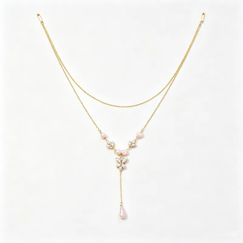 Double-layer tassel back chain