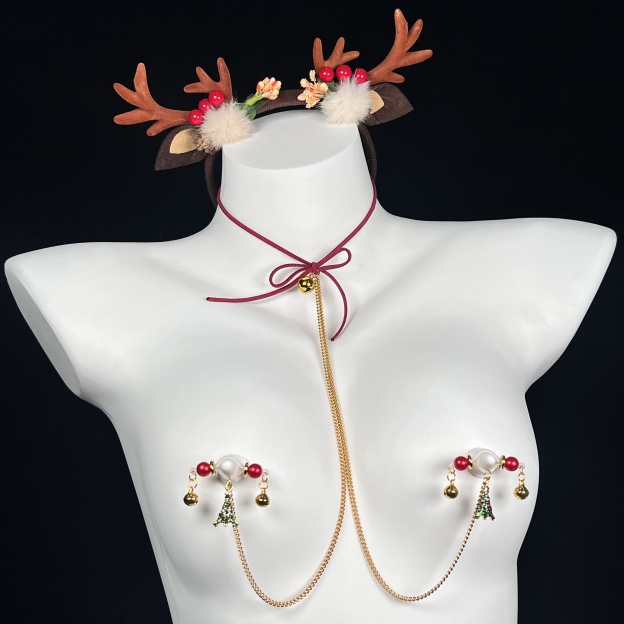 Naughty Halo Christmas Clip