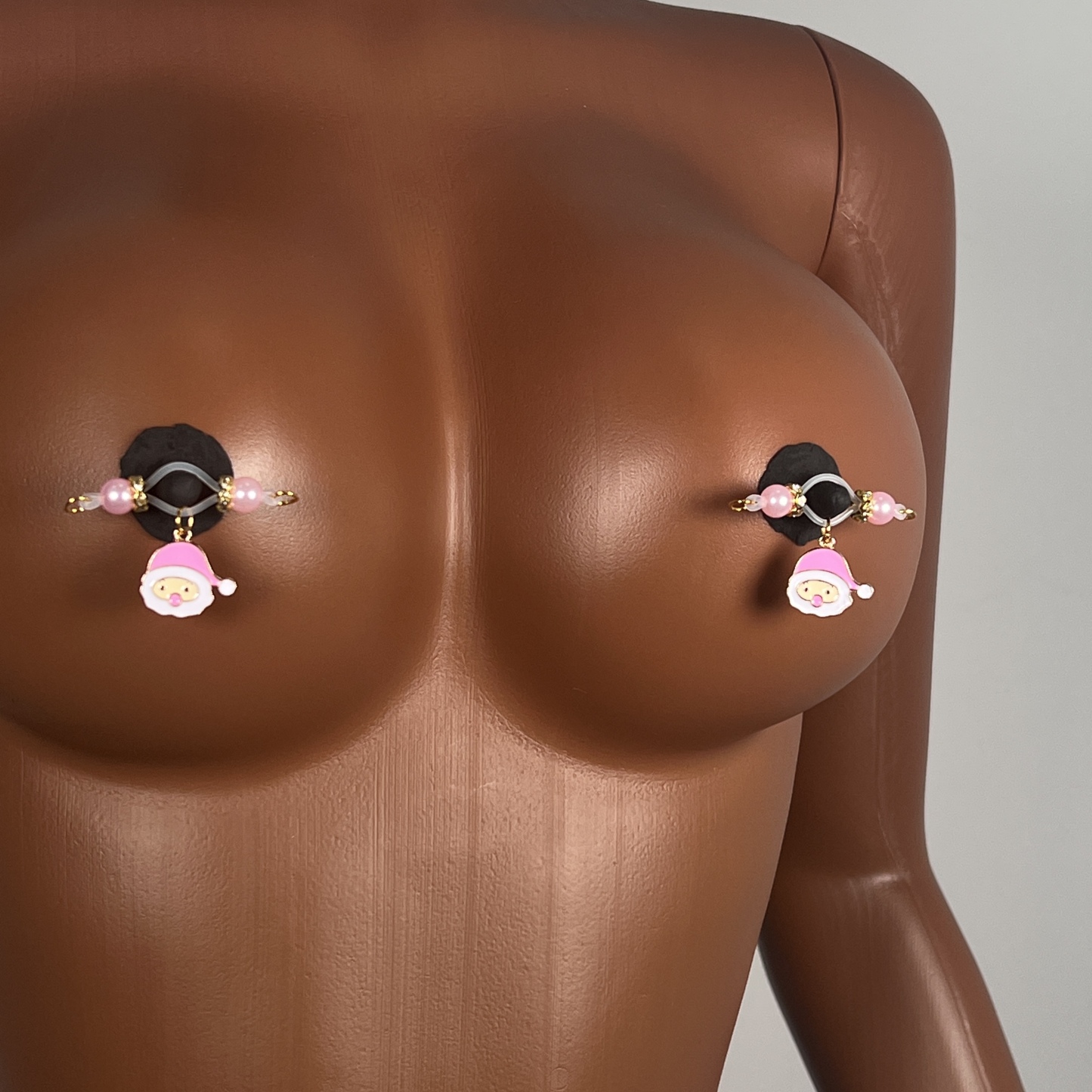 Pink Santa Tease Clips