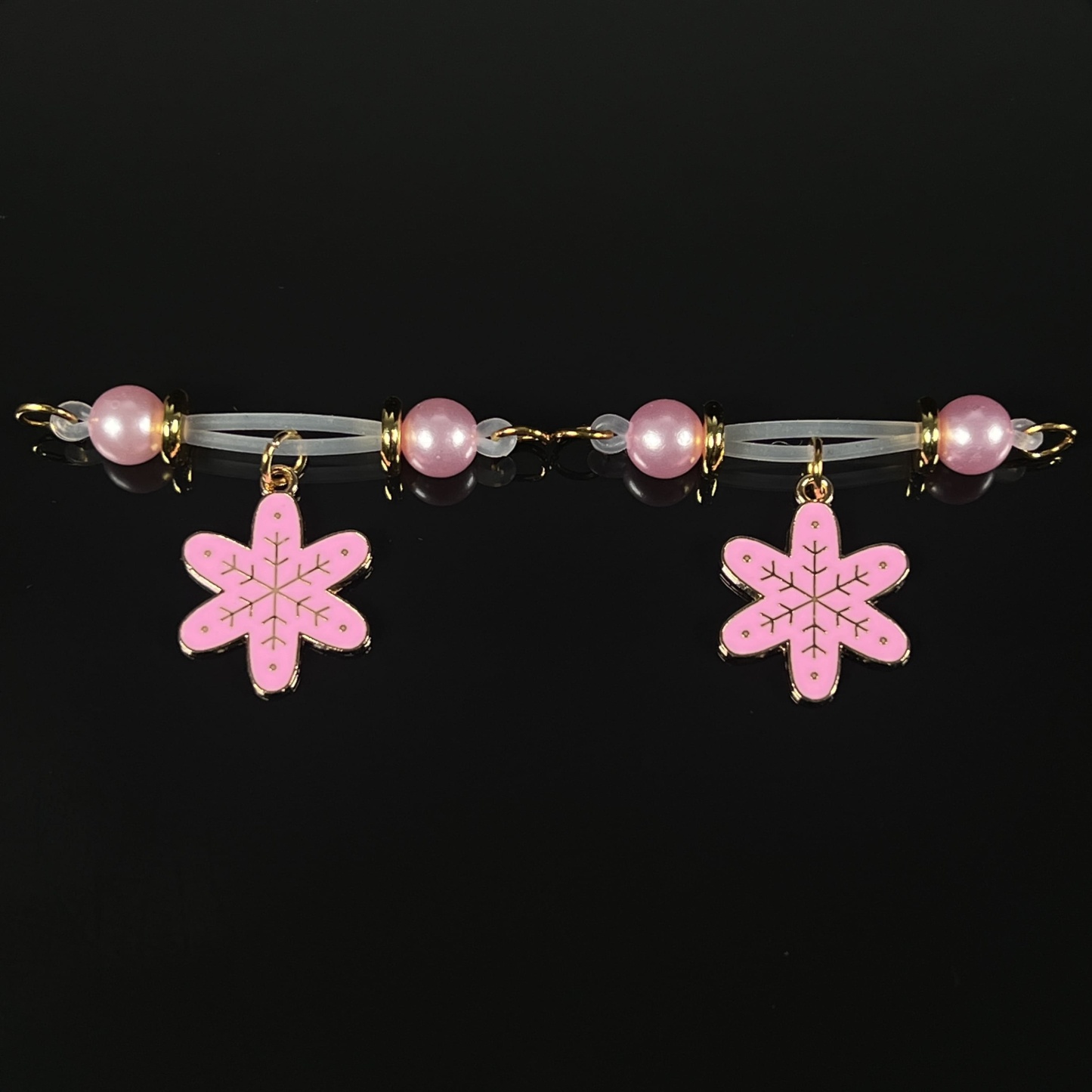Pink Petal Christmas Clamps