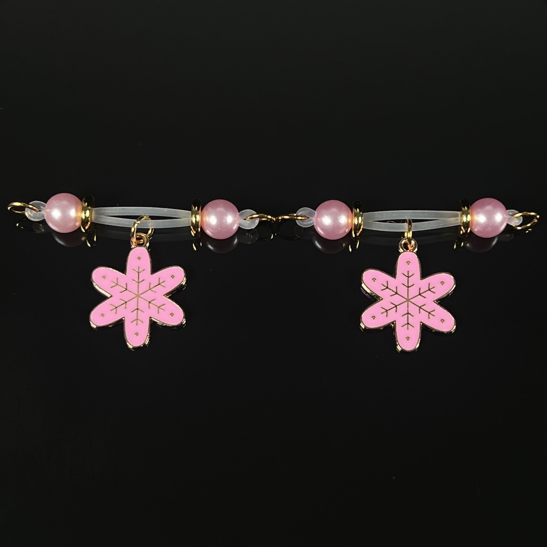 Pink Petal Christmas Clamps