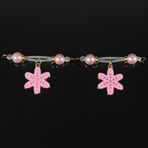 Pink Petal Christmas Clamps