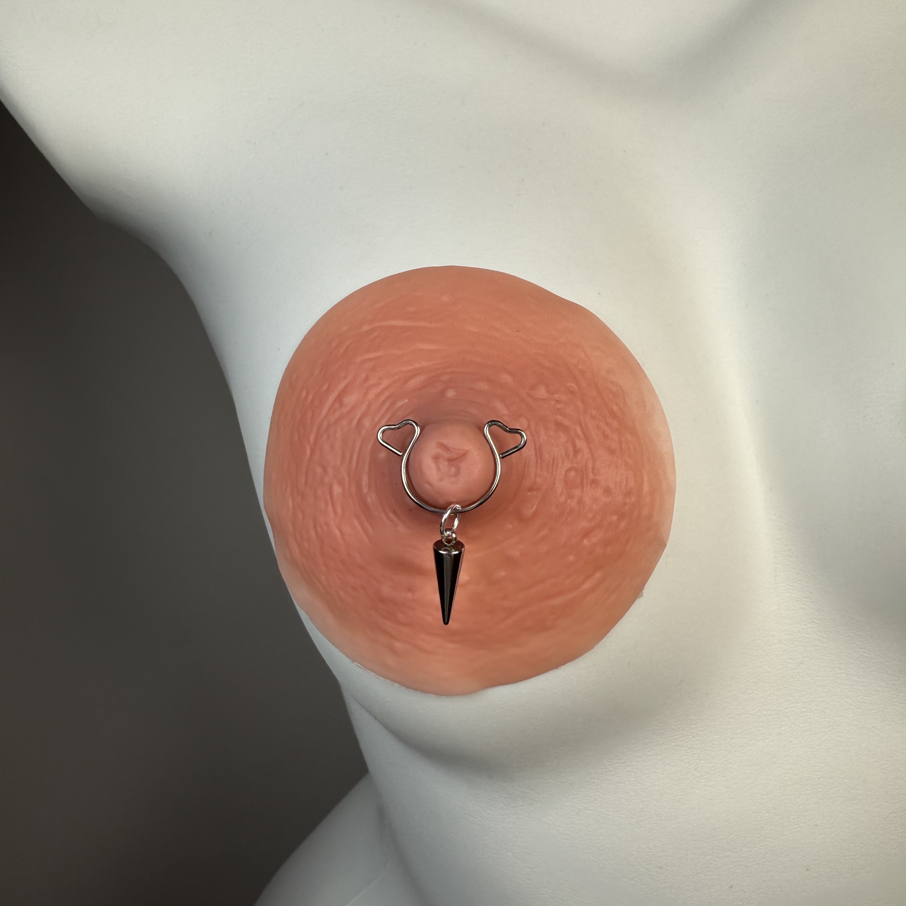 No-piercing personalized nipple rings