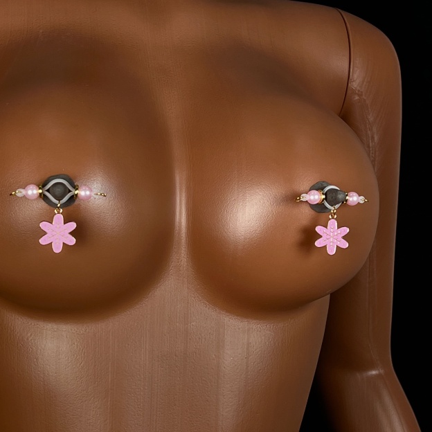 Pink Petal Christmas Clamps