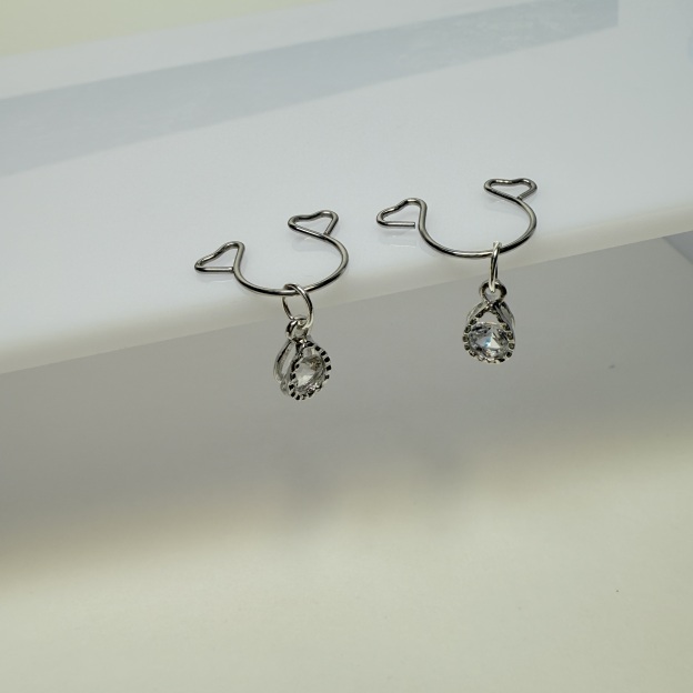 Adjustable fake nipple decoration - exquisite diamond