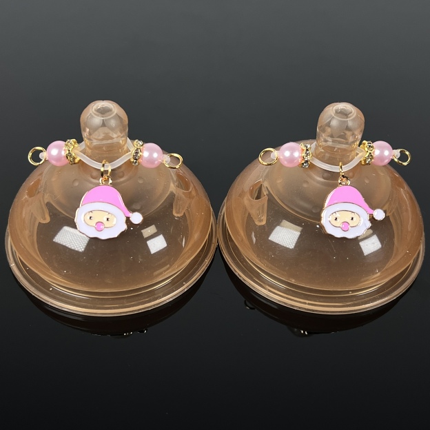 Pink Santa Tease Clips