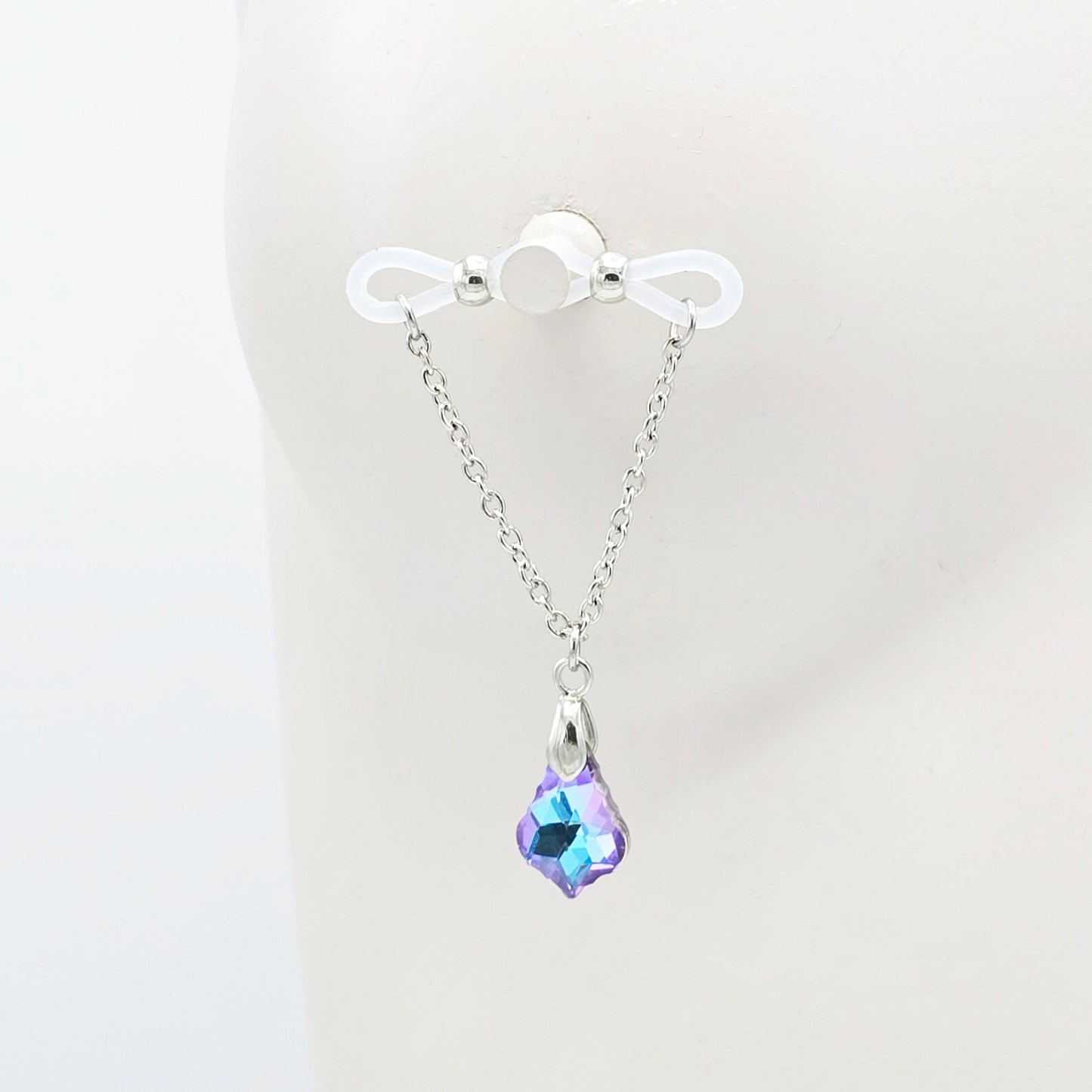 Crystal Pendant Nipple Ring