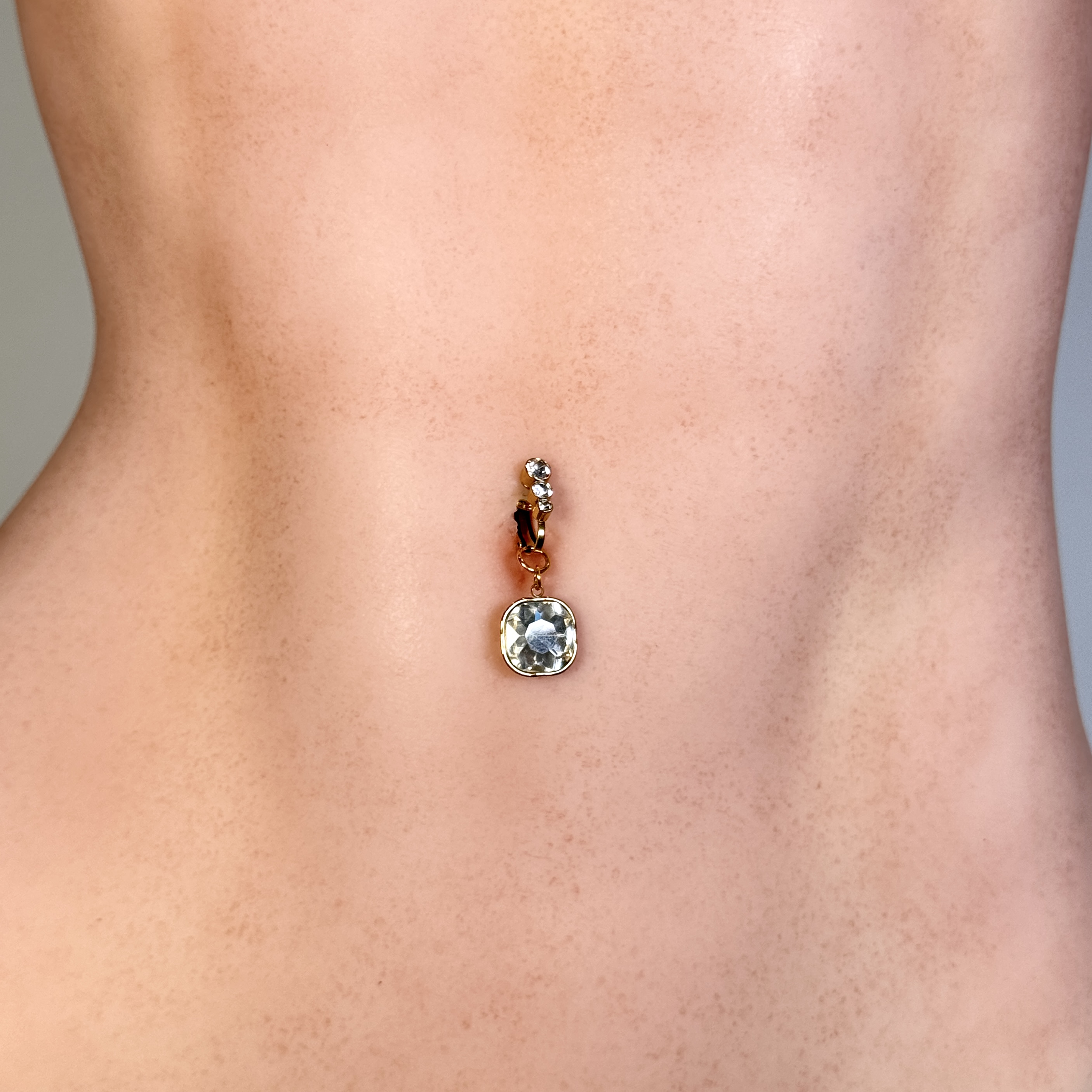 Aurora Gem Non-Piercing Navel Jewelry