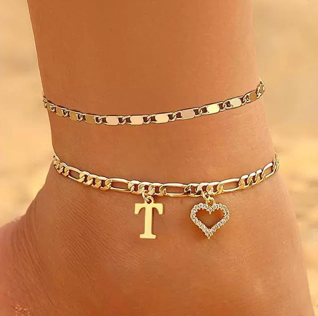 Custom Zircon Pendant Anklet