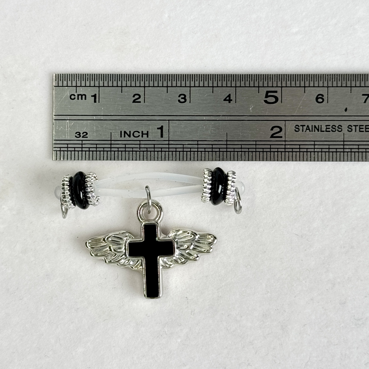 Dark Angel Wing Cross Non-Piercing Nipple Clamp