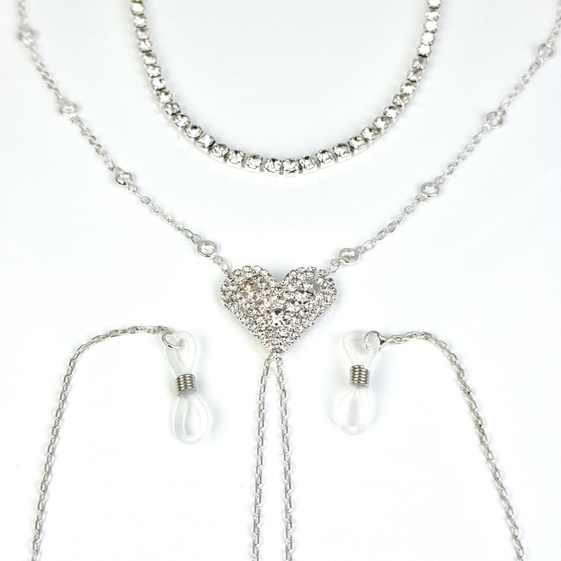 Crystal Heart Body Chain