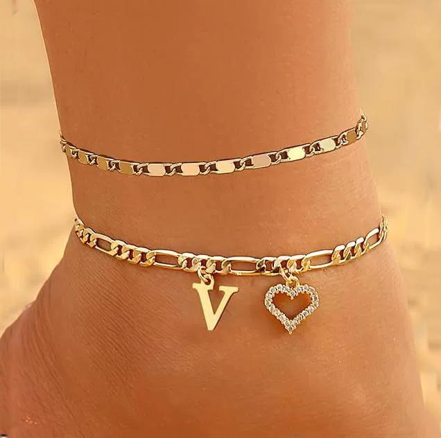 Custom Zircon Pendant Anklet