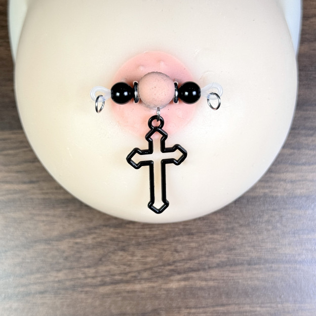 Dark Cross Gothic Nipple Jewelry