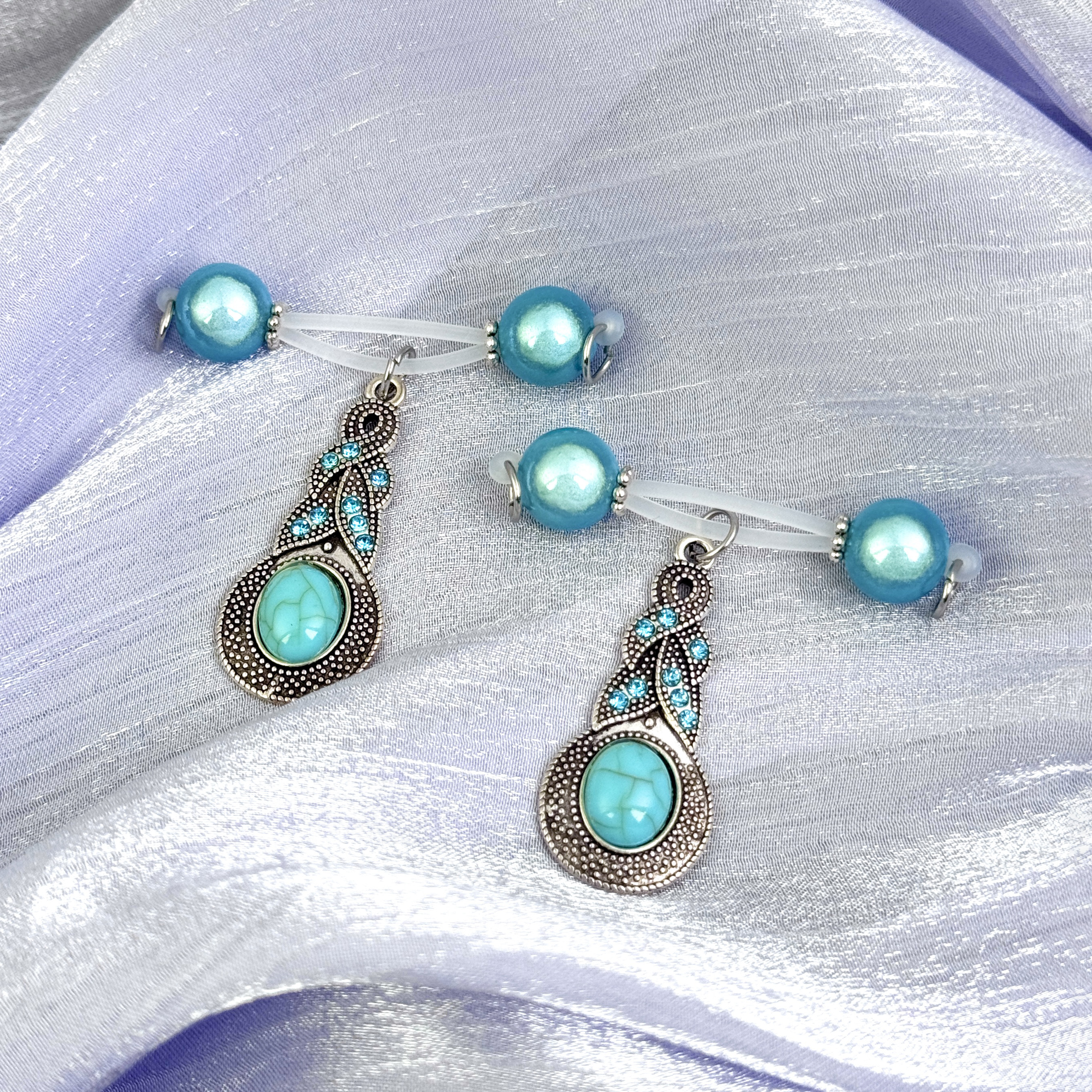 Ocean Crystal Nipple Clips