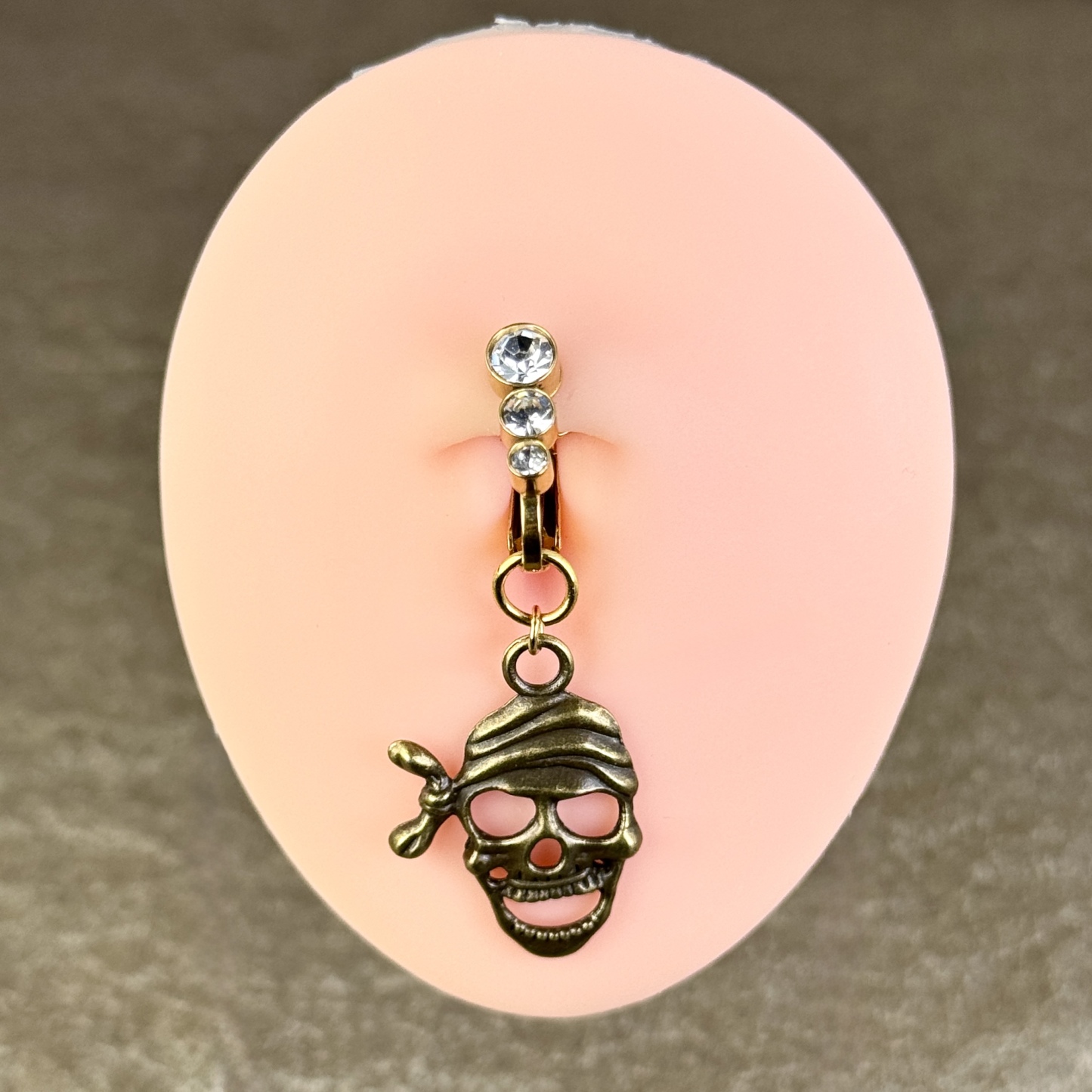 Pirate Skull Navel Charm