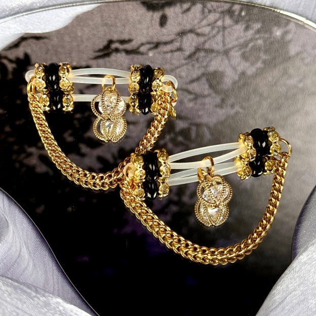 Luna Crystal Nipple Chain