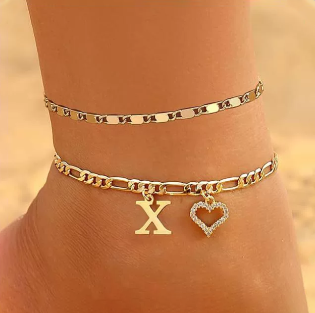Custom Zircon Pendant Anklet