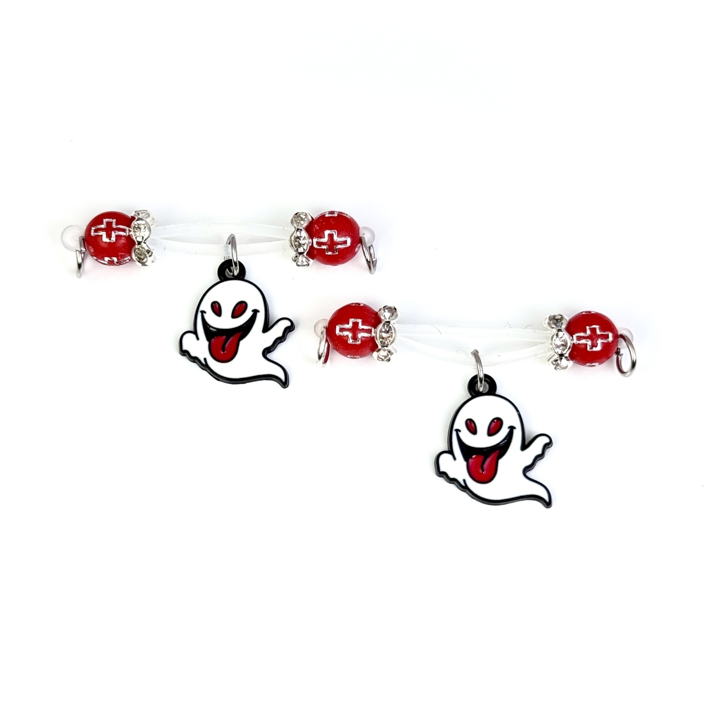 Spooky Ghost Charm Non-Piercing Nipple Jewelry