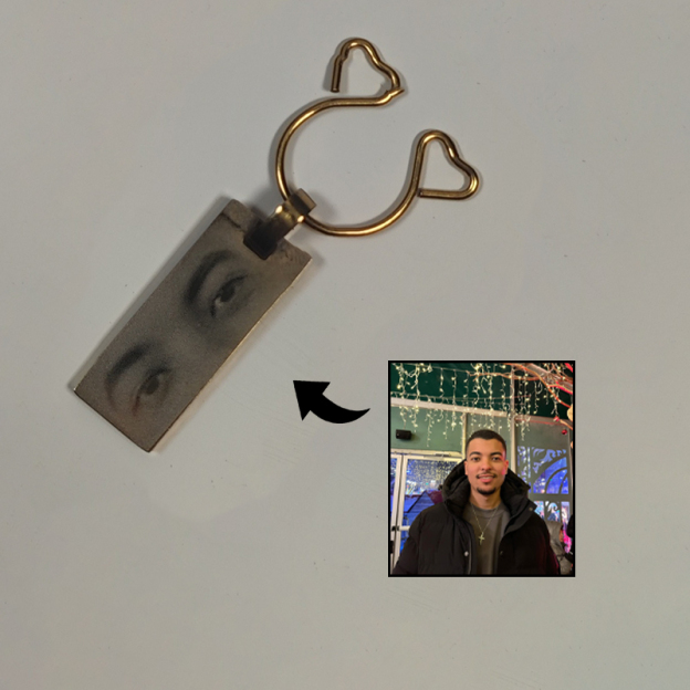 Personalized engraved eye picture nipple clamp-Thyye