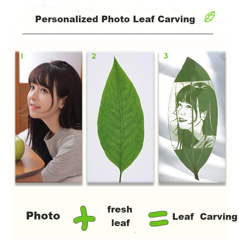 personalized leaf carving