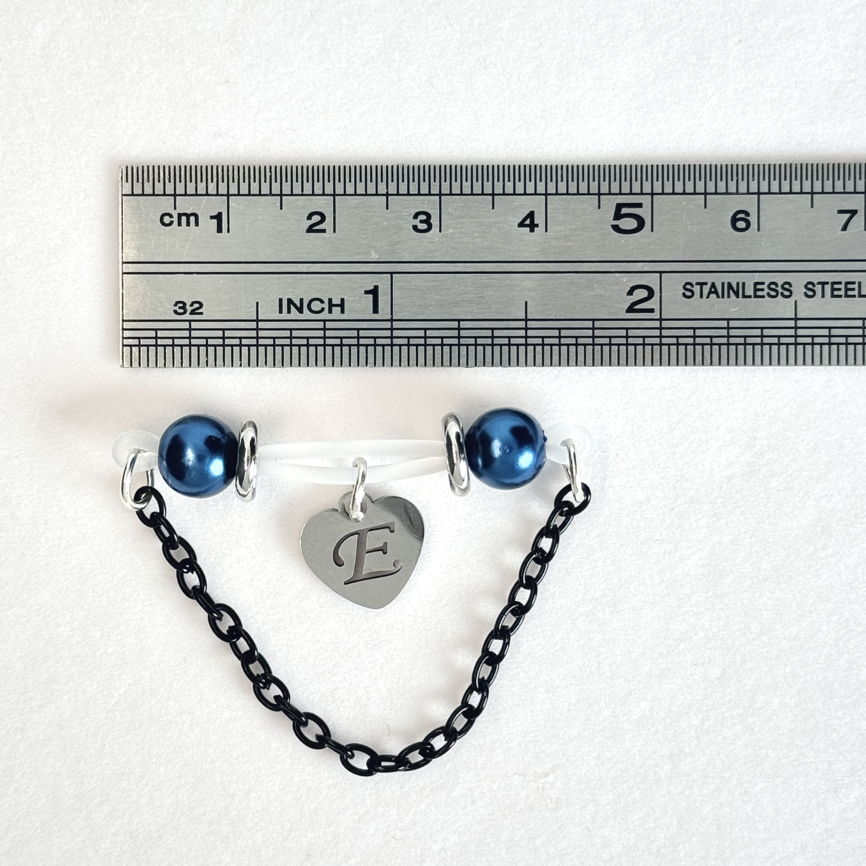 Personalized Initial Chain Jewelry Clip