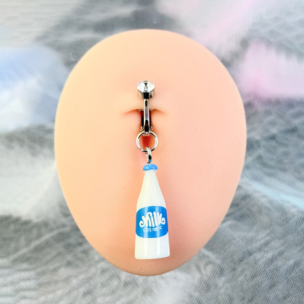 Milky Beauty Clip-on Navel Jewelry (Non-piercing)