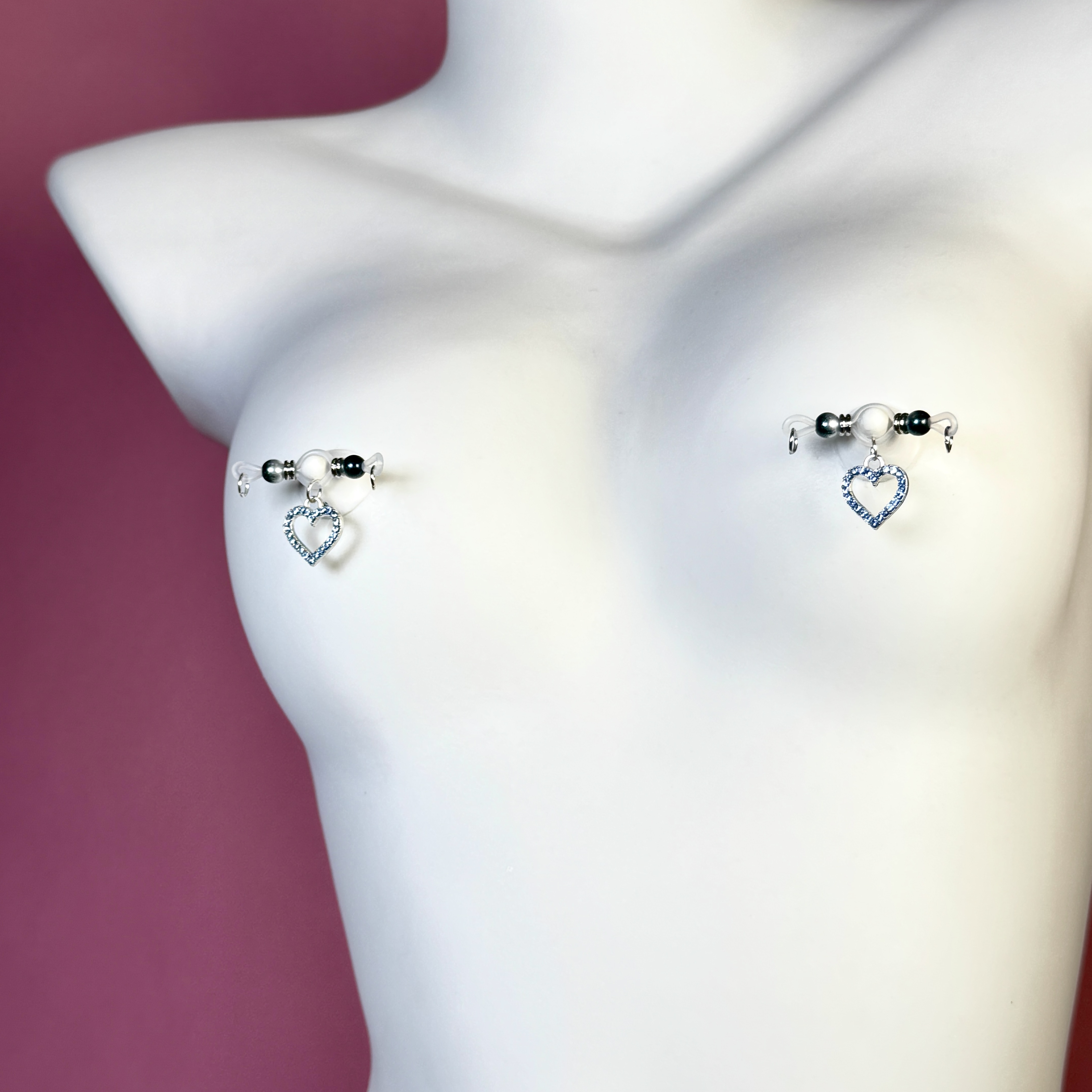 Luna Sapphire Heart Clips™