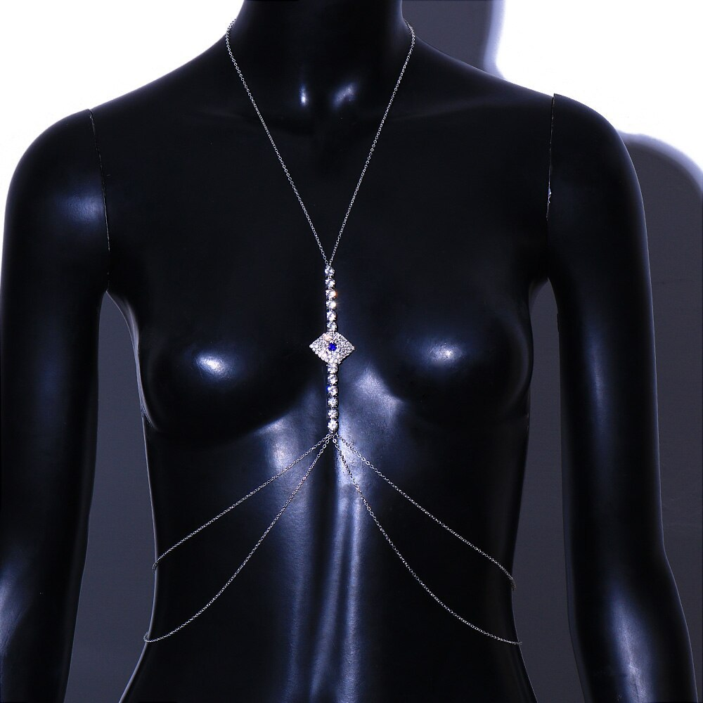 Minimalist Evil Eye Chest Chain