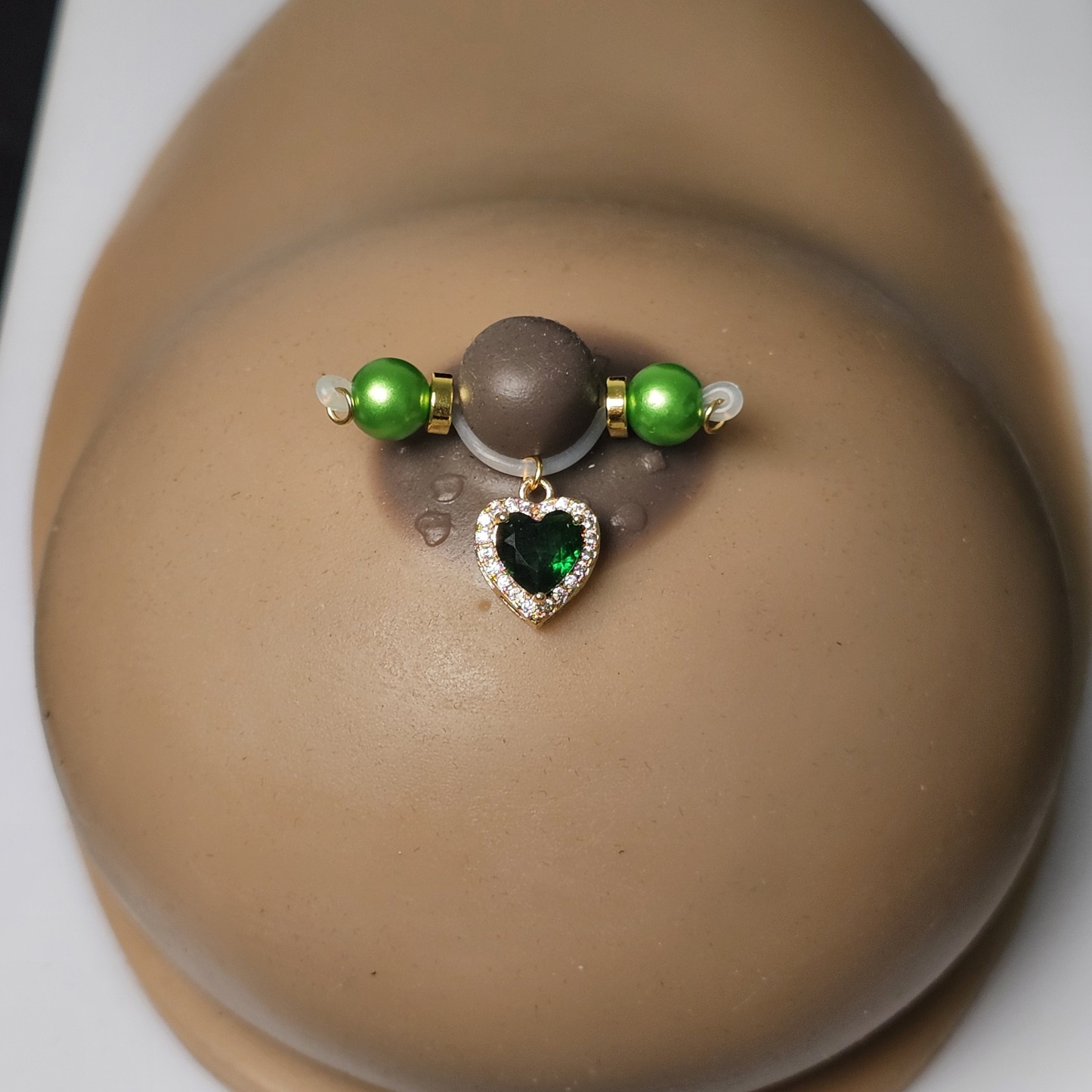 Green crystal + green gemstone