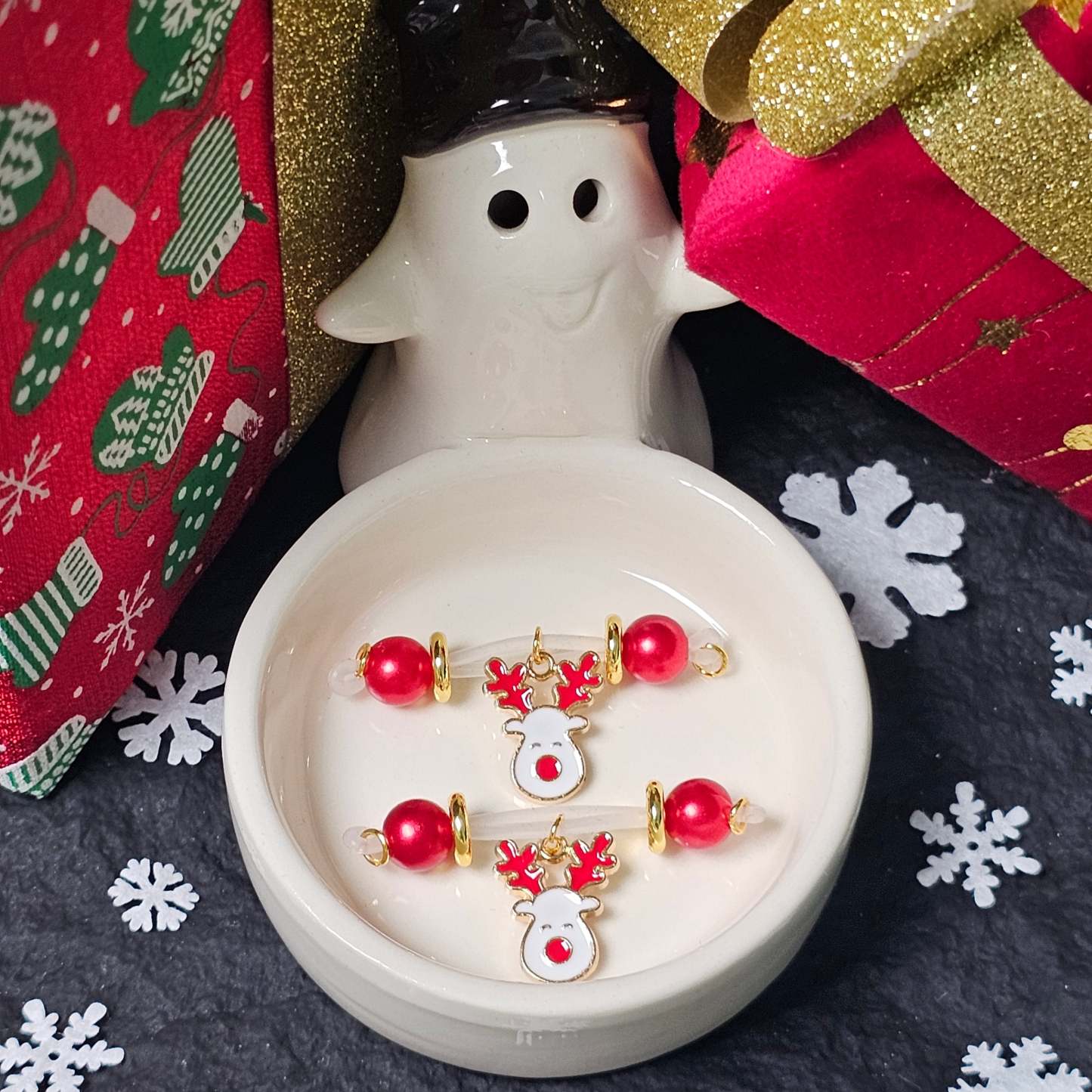 Adjustable Nipple Clamps Christmas Deer