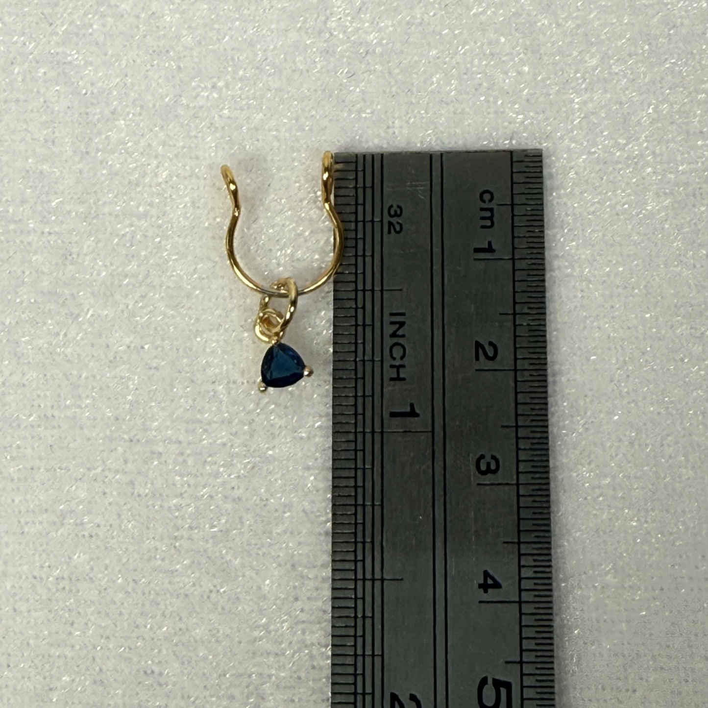 Men's Nipple Clamps - Blue Gemstone