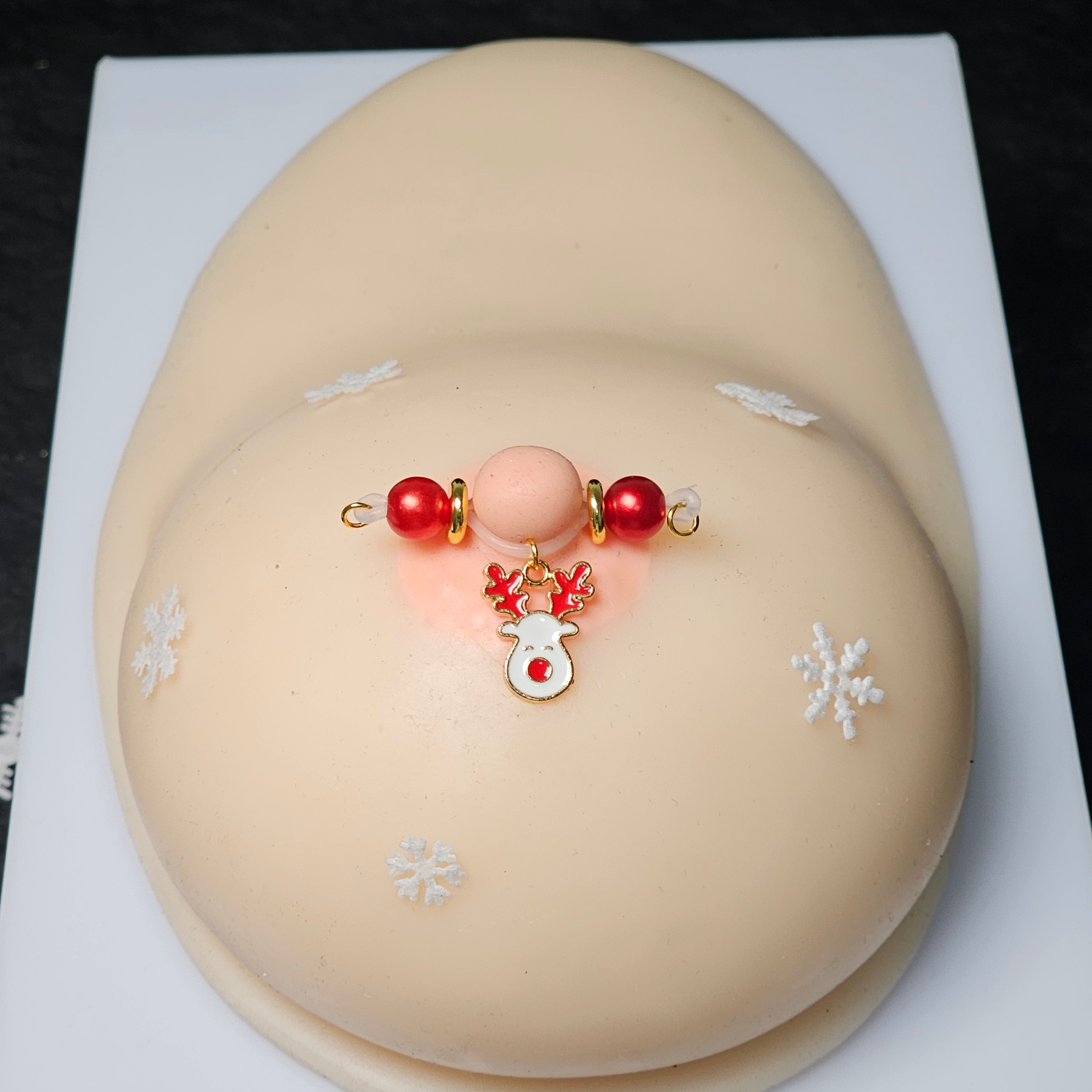 Adjustable Nipple Clamps Christmas Deer