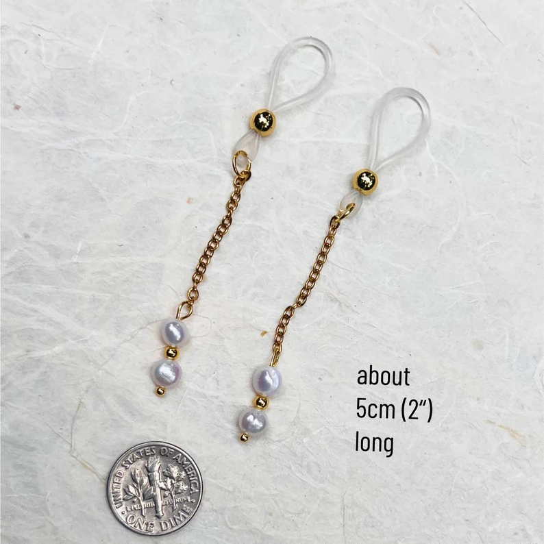 Real Pearl Nipple Non-Piercing