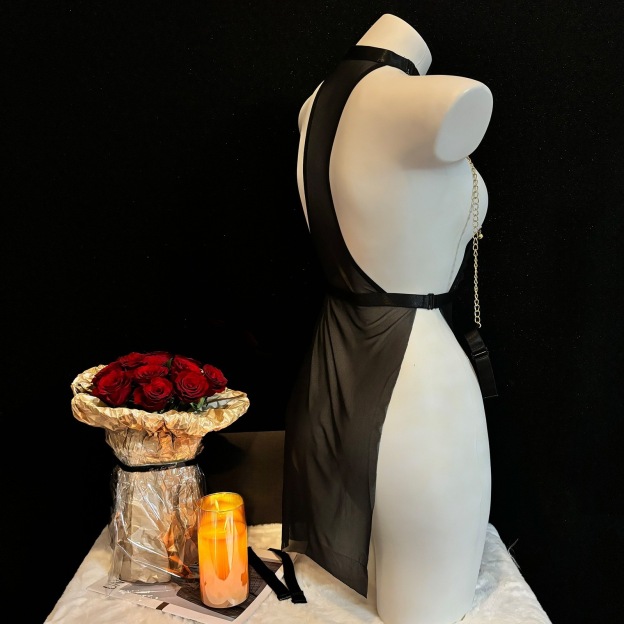 Nipple clamp mesh skirt set