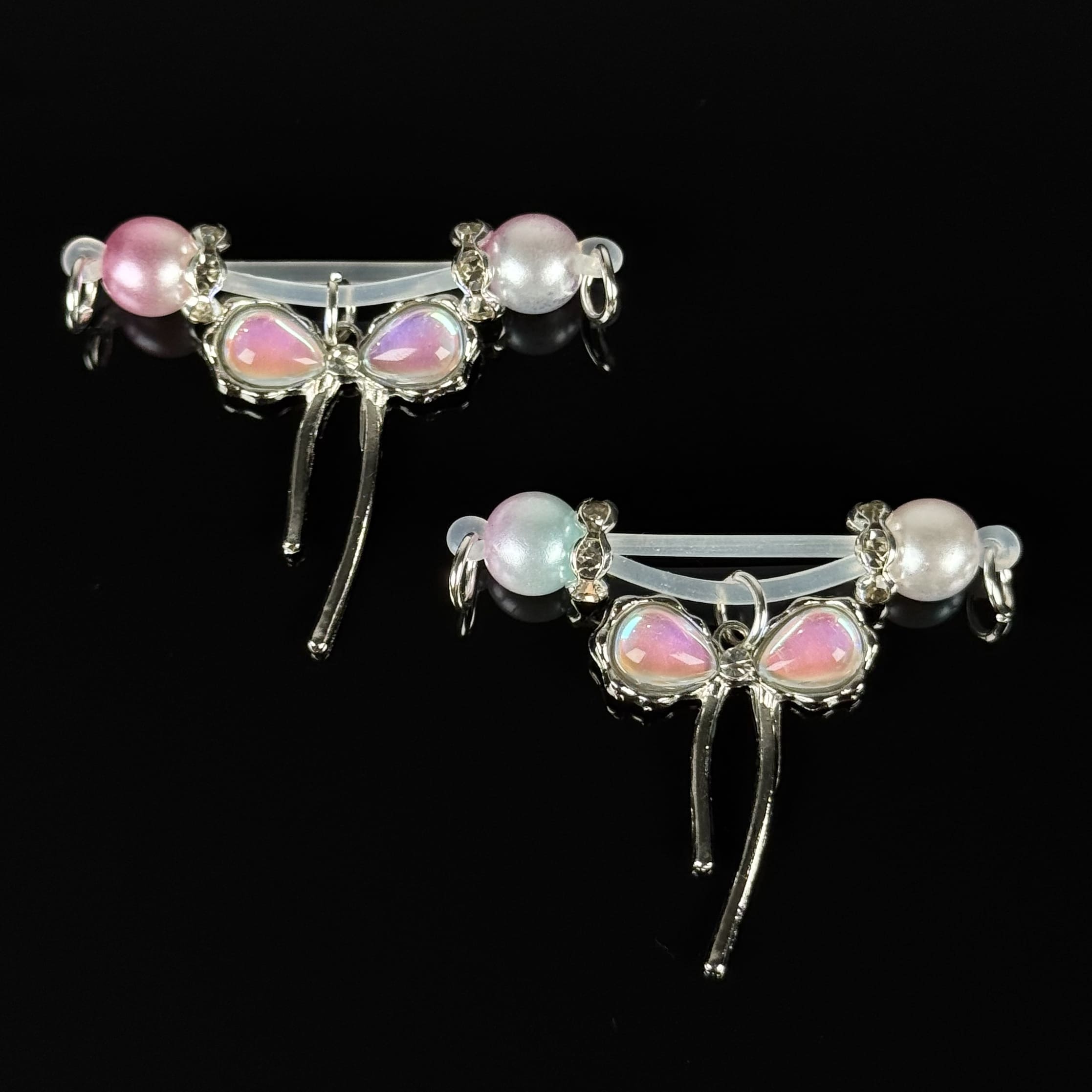 Ribbon Kiss Nipple Clamps