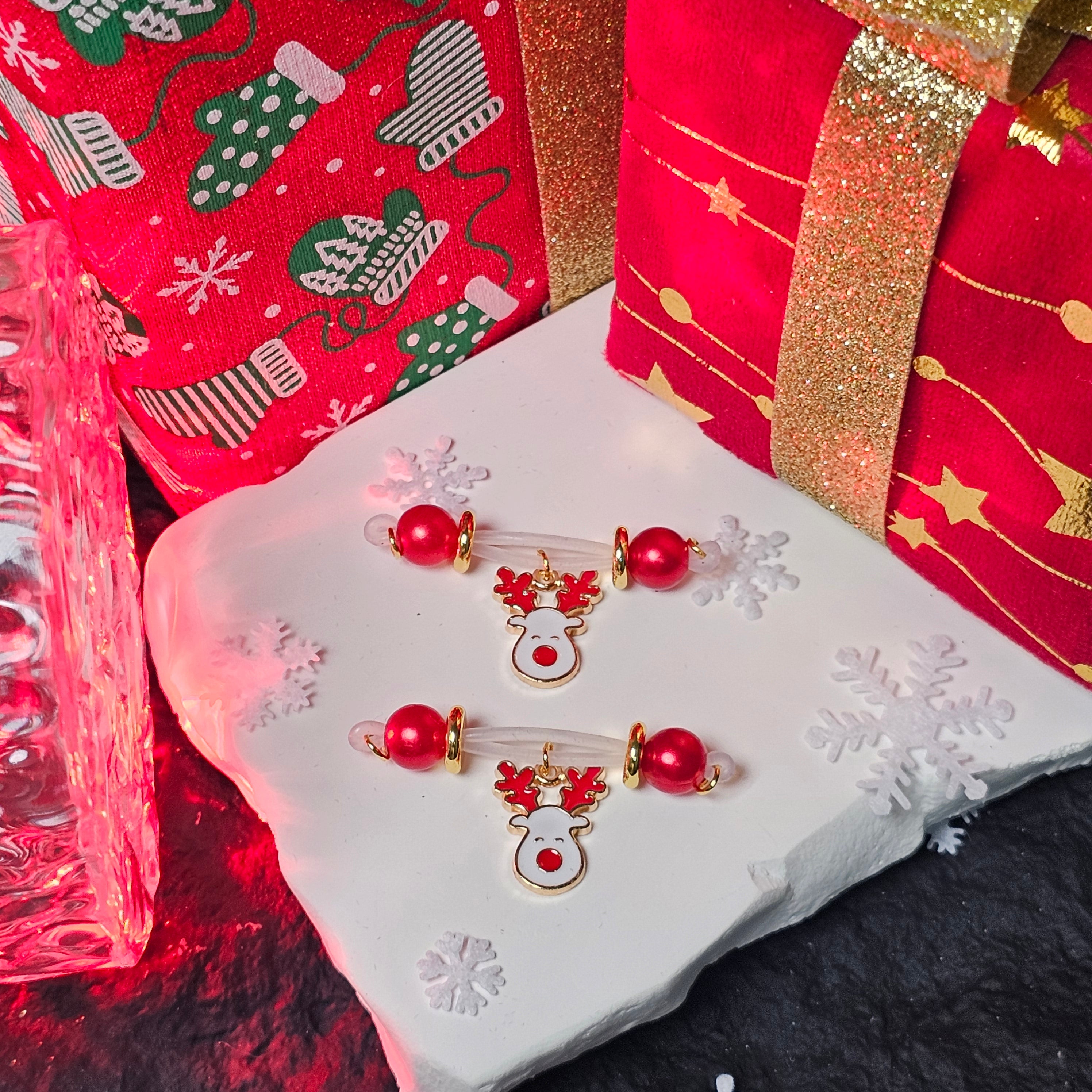 Adjustable Nipple Clamps Christmas Deer